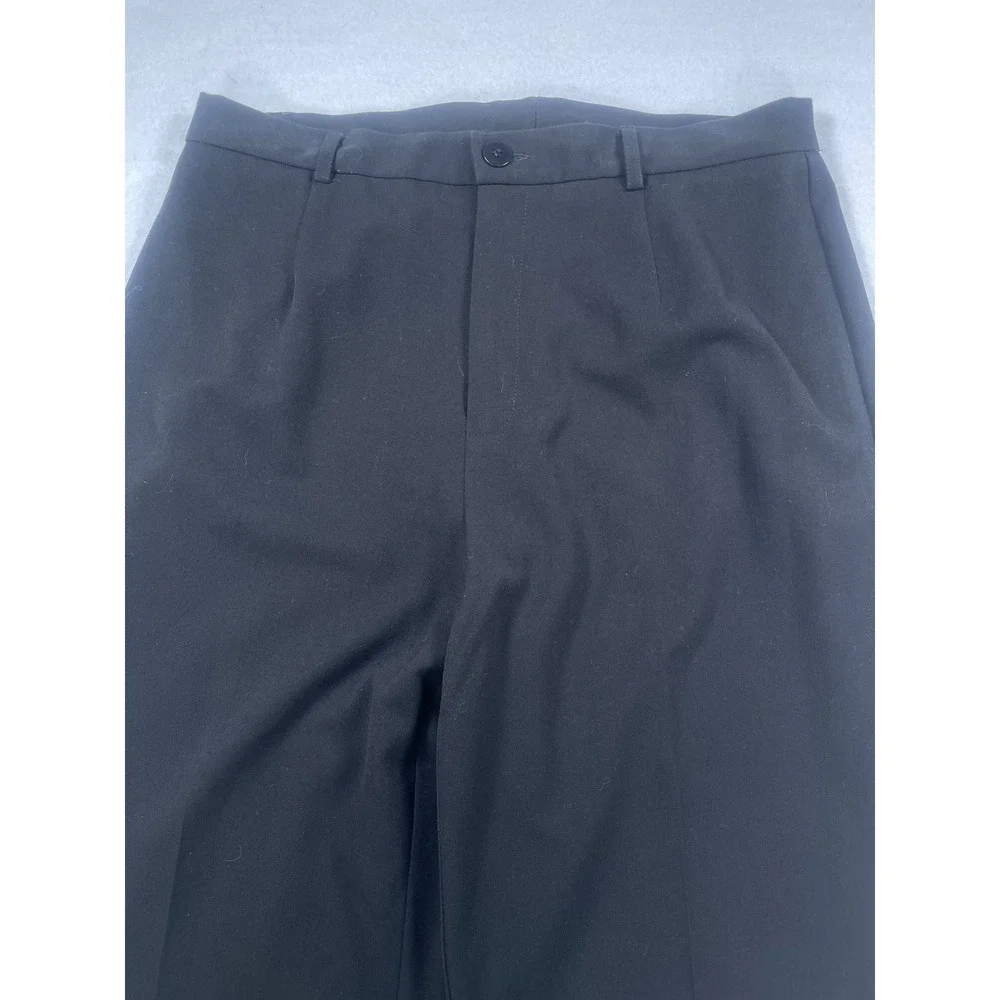Nordstrom Womens Black Straight Leg Dress Pants Trousers Size 8 Office Casual